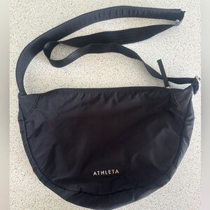 Athleta All About Crossbody Bag in Black.